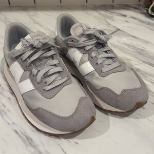 New Balance Gray and White Women's Sneakers